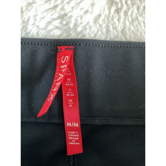 Spanx By Sara Blakely Ankle Leggings Black, Faux Front Pockets Size M. - Picture 3 of 7